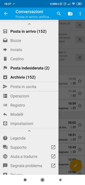 Posta elettronica su Android con FairEmail