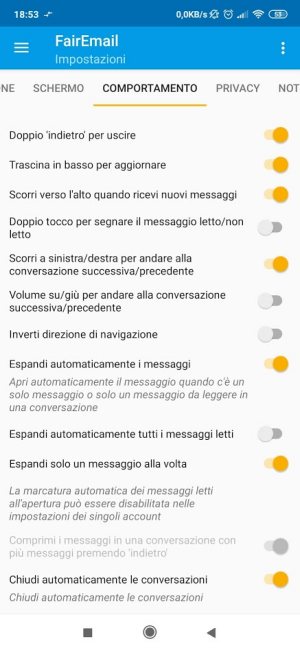 Posta elettronica su Android con FairEmail