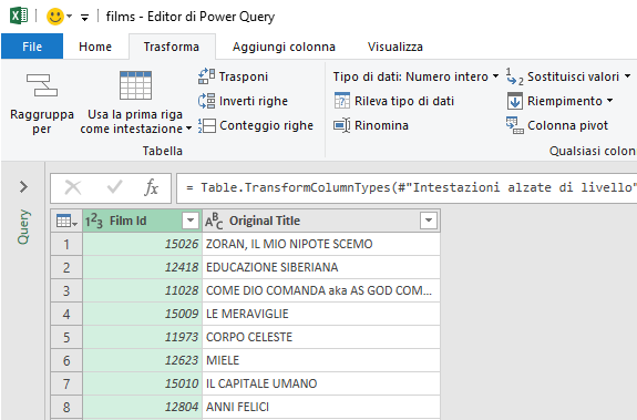 Power Query ovvero come usare più velocemente Excel