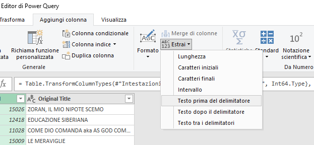 Power Query ovvero come usare più velocemente Excel