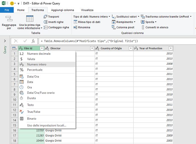 Power Query ovvero come usare più velocemente Excel