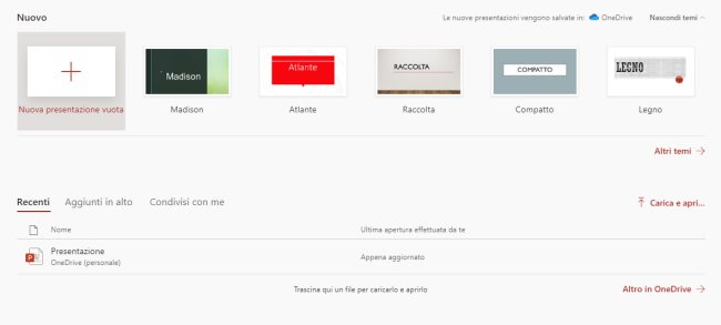 PowerPoint online: guida alle principali funzionalità