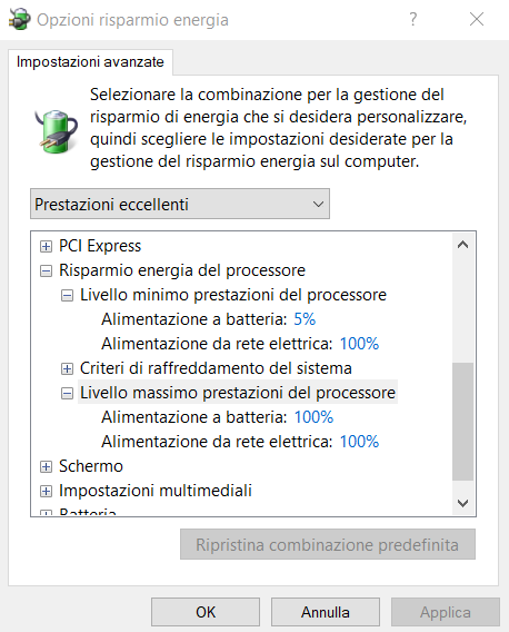 Come spremere al massimo le prestazioni del processore in Windows 10