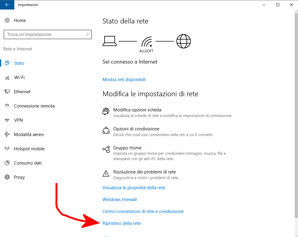 Problemi di rete in Windows 10: risolverli con un clic