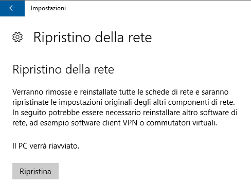 Problemi di rete in Windows 10: risolverli con un clic