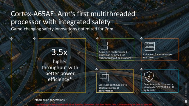 ARM presenta il core Cortex-A76AE per le vetture a guida autonoma