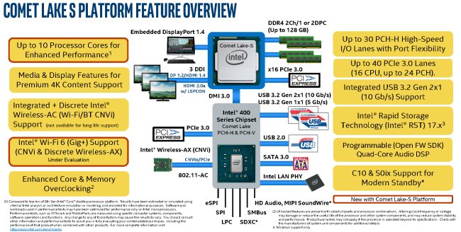 Nuovi processori Intel Comet Lake-S, in arrivo tanti modelli i9, i7, i5 e i3