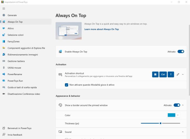 Finestra Windows sempre in primo piano sopra a tutte le altre: come fare