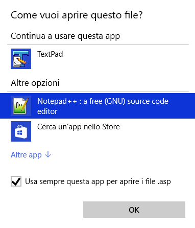 Programmi predefiniti in Windows 10 per aprire file: come fare variazioni