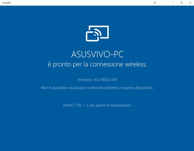 Come proiettare lo schermo di Windows 10 su altri dispositivi
