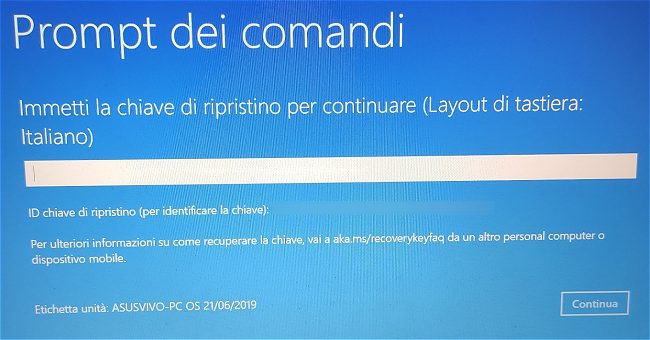 Come aprire il prompt dei comandi quando Windows 10 non si avvia