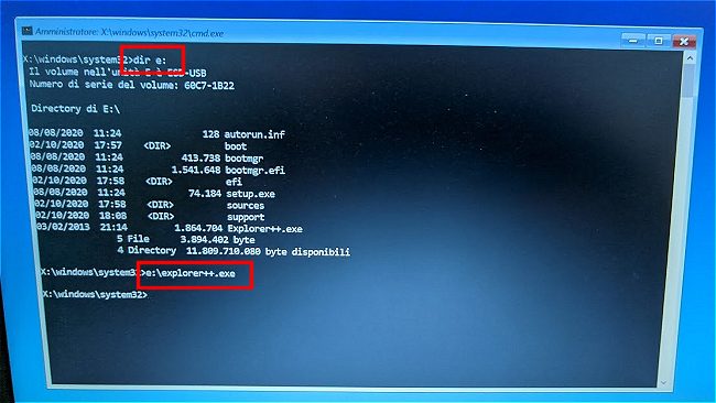 Come aprire il prompt dei comandi quando Windows 10 non si avvia