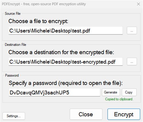 Proteggere PDF con password e crittografia gratis