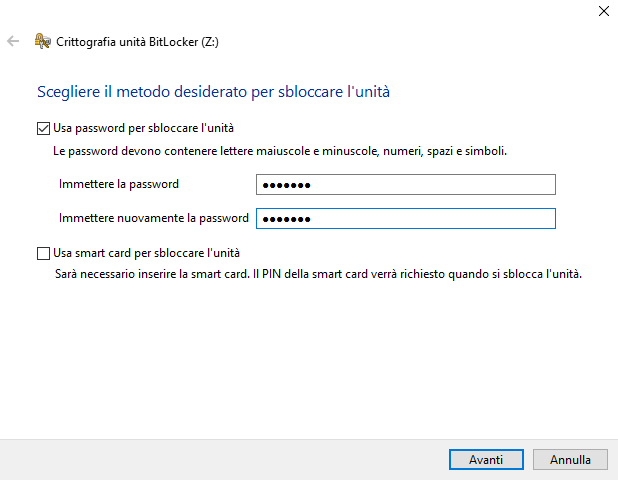 Proteggere cartella con password senza usare software di terze parti