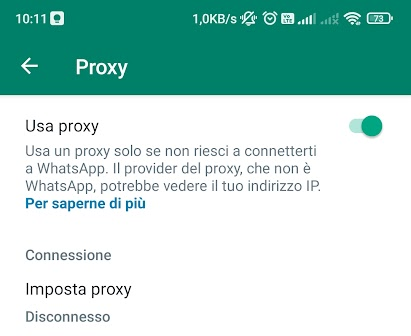 Cos'è e come attivare la funzionalità proxy di WhatsApp