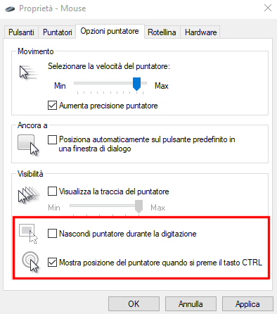 Puntatore mouse sparito o invisibile in Windows: come risolvere