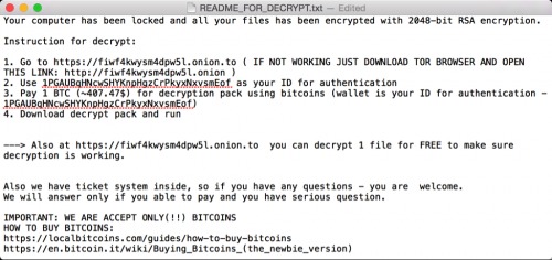 Il primo ransomware per Mac OS X miete molte vittime