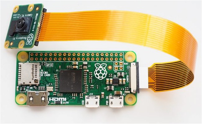 Raspberry Pi Zero con videocamera, a 5 dollari