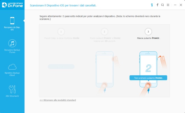 Recuperare dati da iPhone e iPad con Dr.Fone per iOS