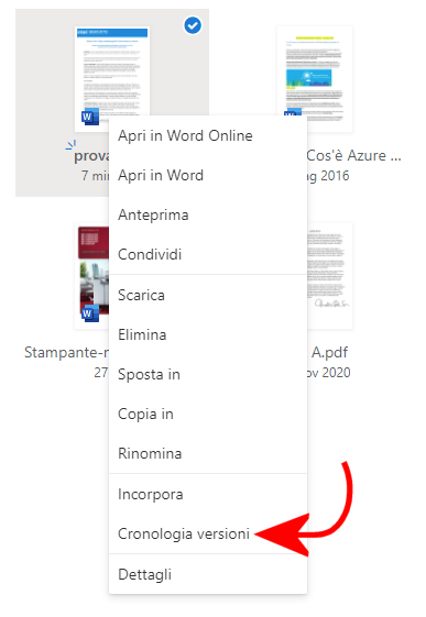 Come recuperare documento Word e riportarlo a una versione precedente