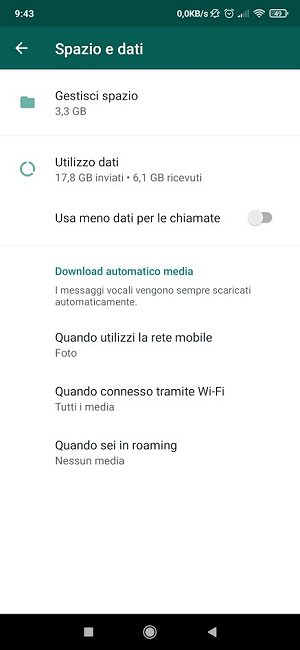 Come recuperare spazio sullo smartphone con WhatsApp
