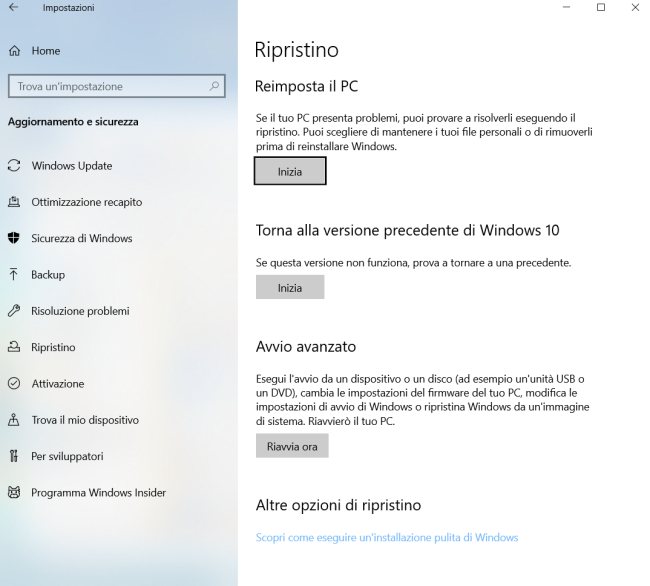 Come recuperare spazio dopo l'installazione di Windows 10 21H2