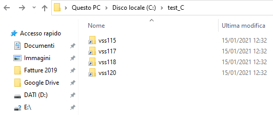 Recupero dati con le copie shadow di Windows