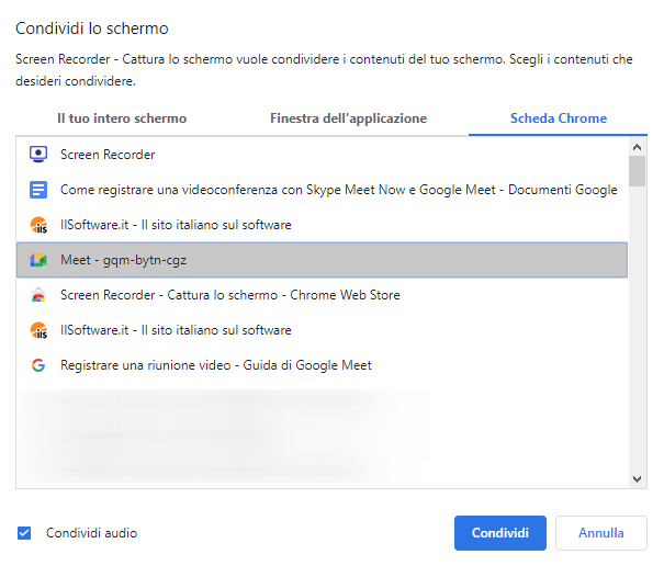 Come registrare una videoconferenza