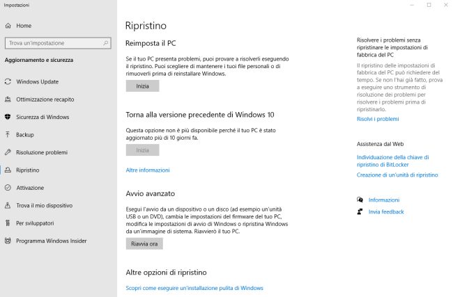 Windows 10 e 11: differenza tra reinstallazione locale e download da cloud