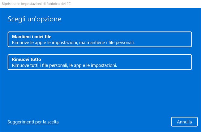 Windows 10 e 11: differenza tra reinstallazione locale e download da cloud