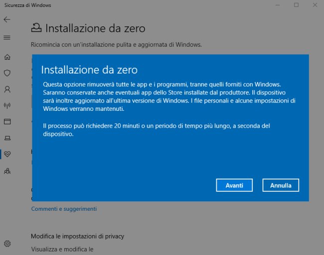 Как переустановить Windows 10, удалив ненужные компоненты
