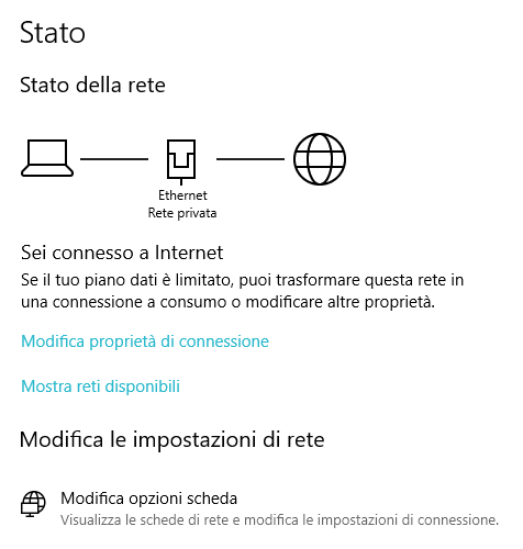 Differenza tra rete pubblica e rete privata in Windows 10