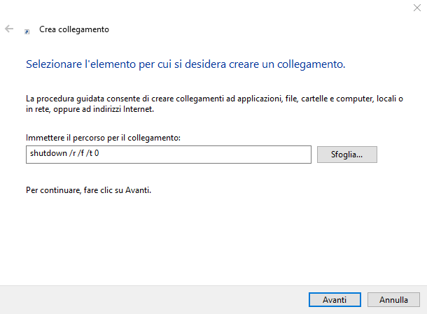 Spegnere, riavviare e ibernare il PC dal desktop di Windows