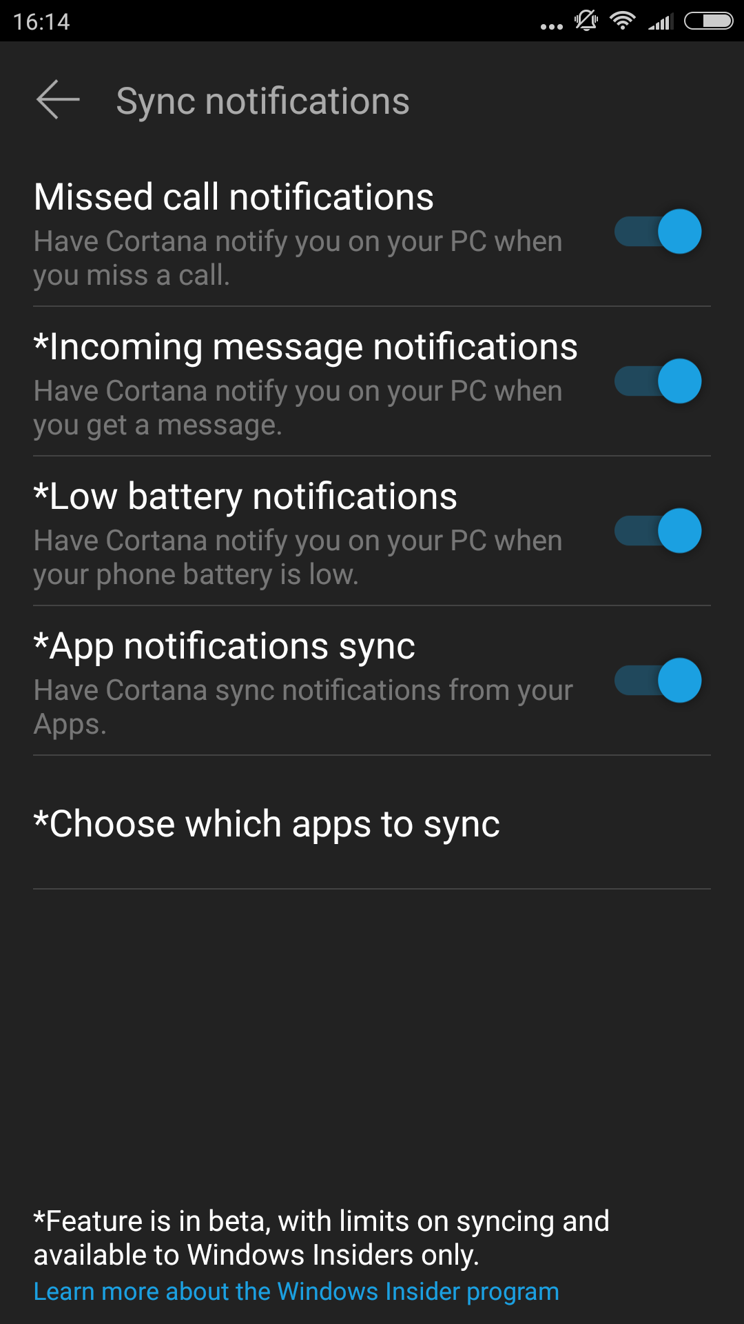 Ricevere le notifiche di Android su Windows 10
