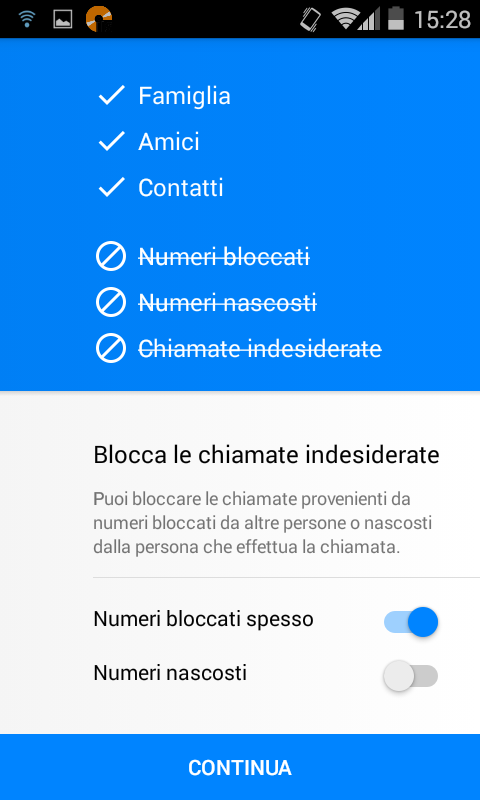 Riconoscere numeri sconosciuti con Facebook Hello