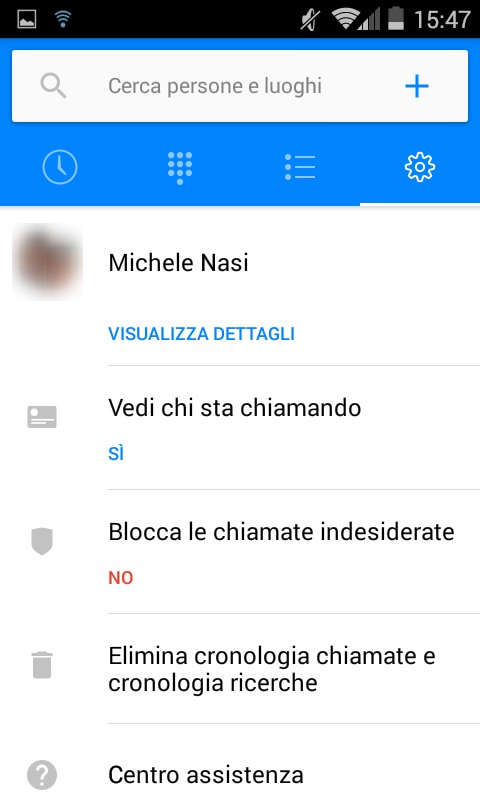 Riconoscere numeri sconosciuti con Facebook Hello