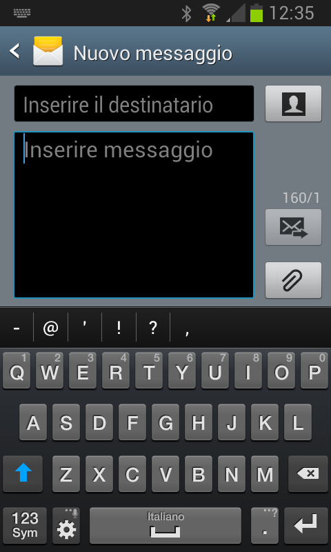 Dettare SMS, messaggi e testi su Android