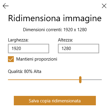 Ridimensionare foto, strumenti pronti per l'uso in Windows