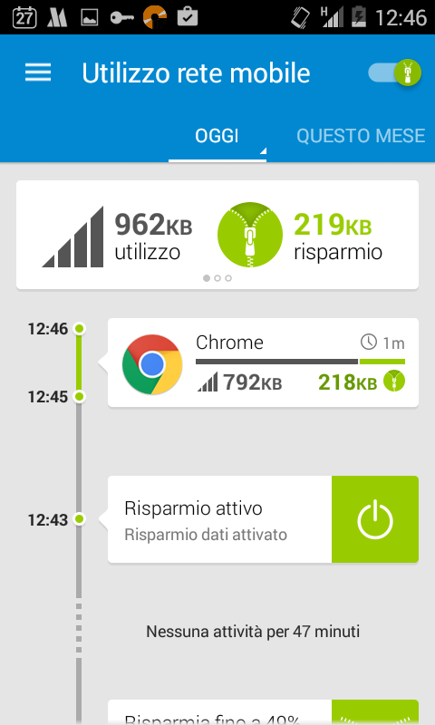 Come ridurre il traffico dati su Android