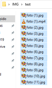 Come rinominare file in blocco con Windows 10