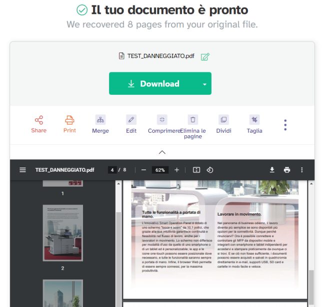 Come riparare un PDF danneggiato