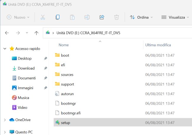 Riparare Windows 11 con un'installazione in-place