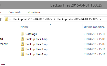 Ripristinare backup di Windows 7 su Windows 8.1 e Windows 10