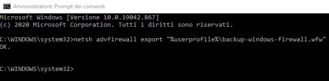 Come ripristinare Windows Firewall e le regole predefinite