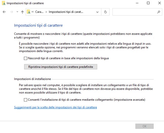 Caratteri gratis: dove trovarli e come installarli in Windows