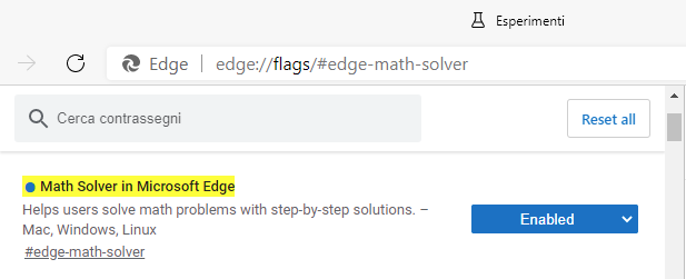 Il browser Edge adesso aiuta anche a risolvere le equazioni