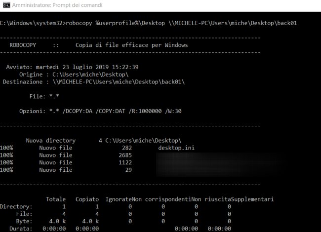 Robocopy: come copiare velocemente file e cartelle in rete locale