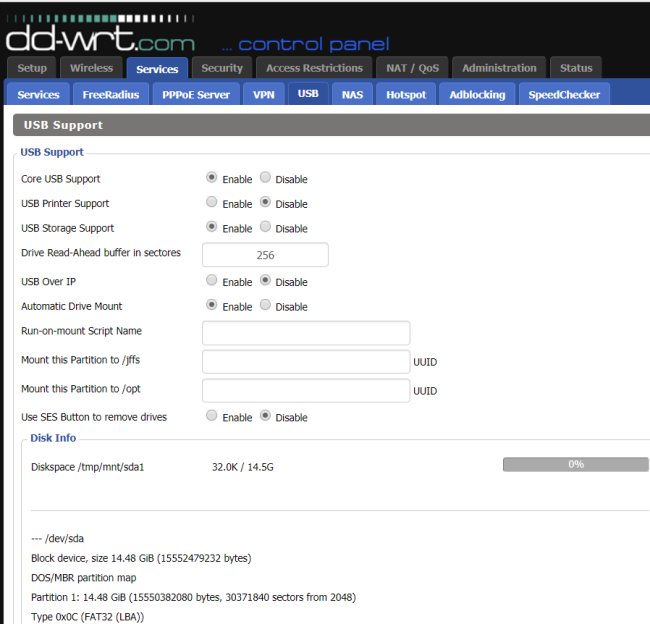 Trasformare un router dotato di porta USB in un server NAS