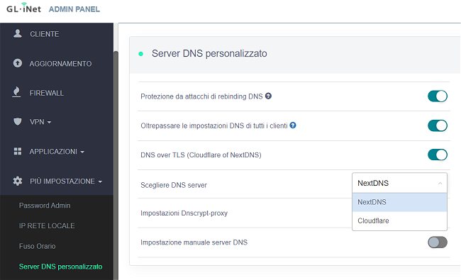 Router WiFi che diventa hotspot e supporta sia OpenVPN che WireGuard