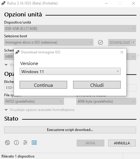Rufus crea il supporto d'installazione di Windows 11 senza bisogno di TPM e Secure Boot